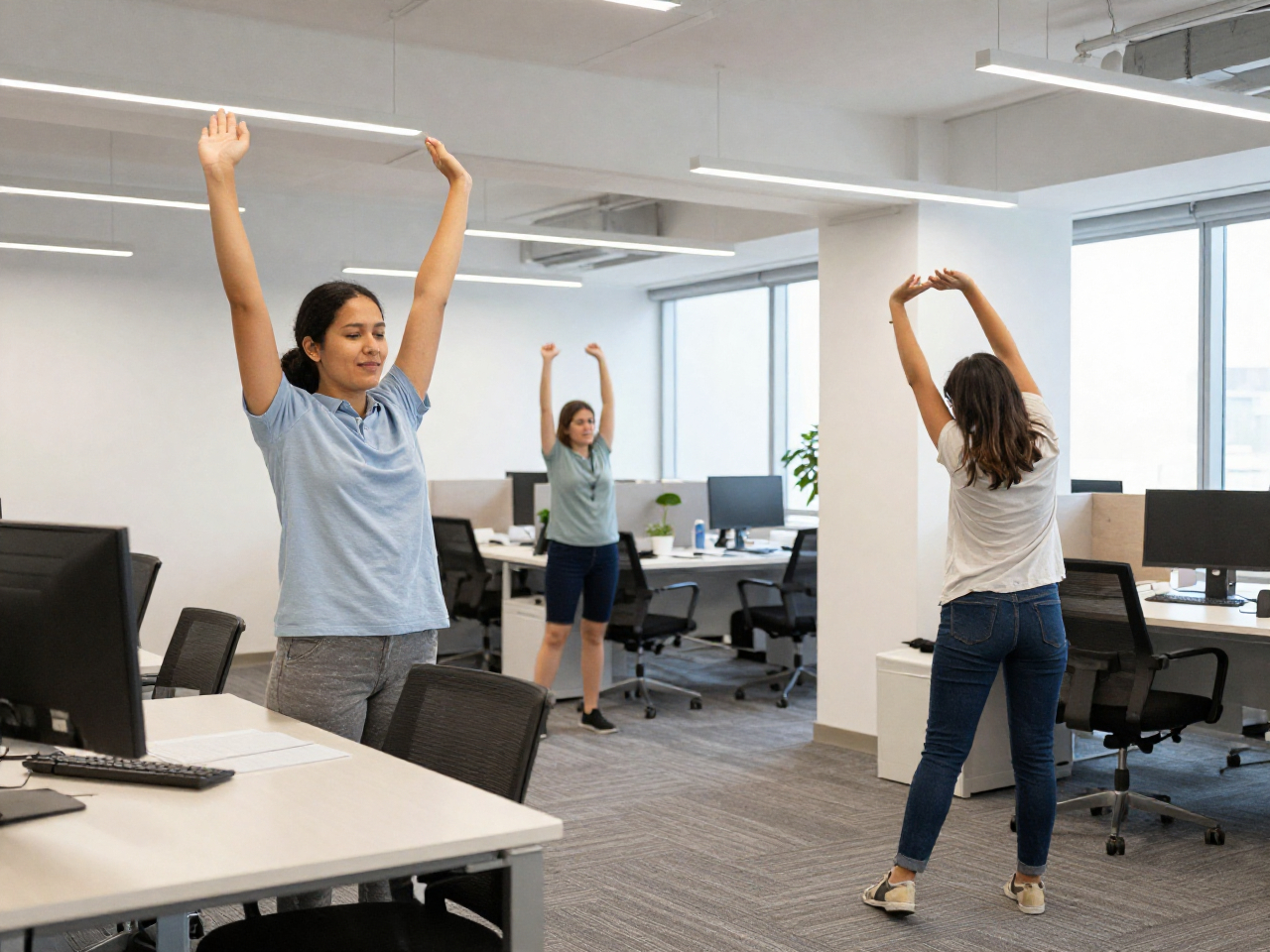 Enerflushing office movement break activities